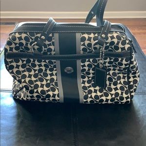 Black & White Coach Bag